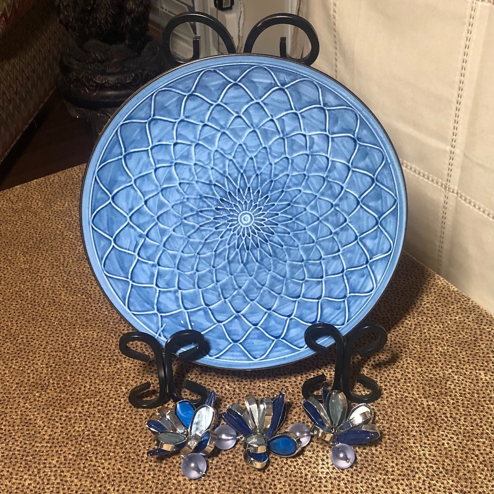 Decorative multi-tone Blue Plate
